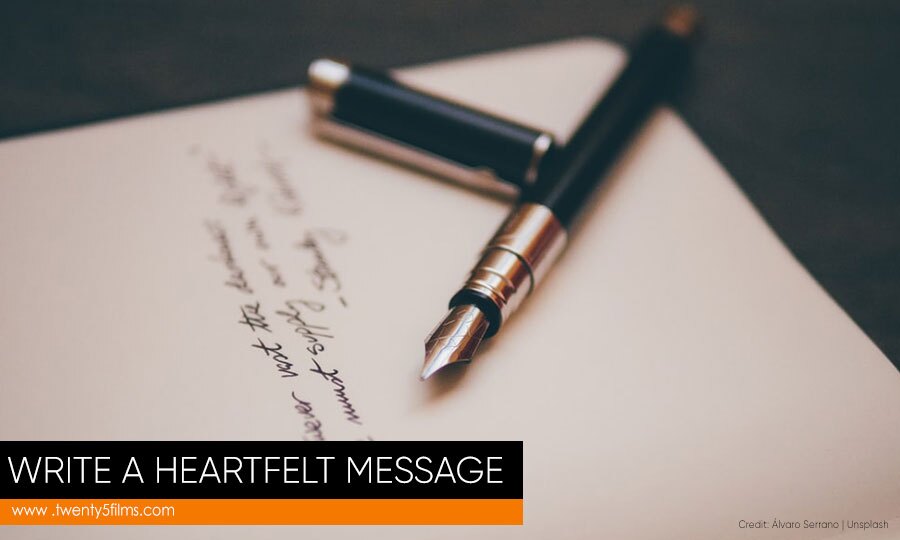 Write a heartfelt message